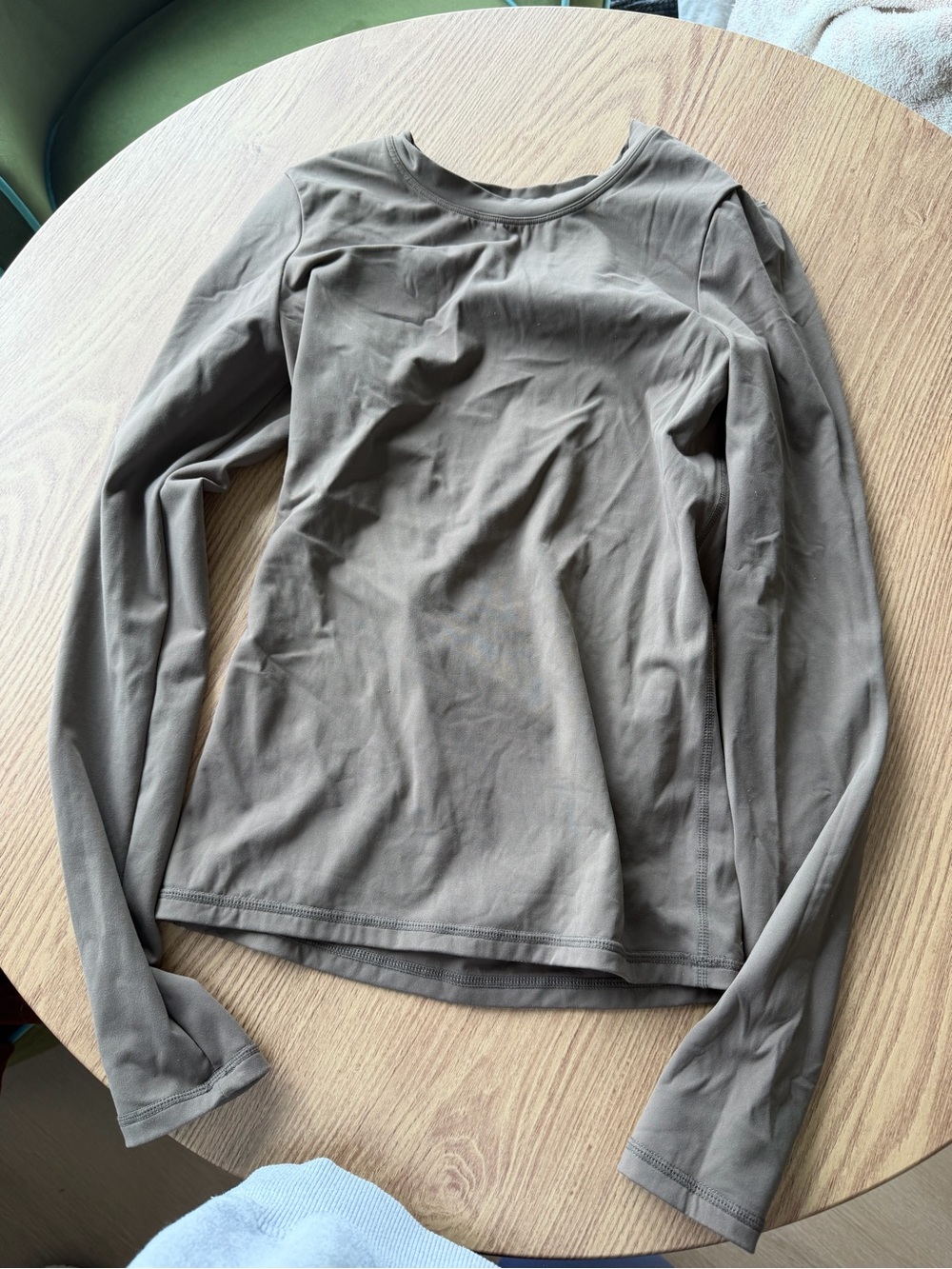 Classic Long Sleeve Crewneck Top — truffle